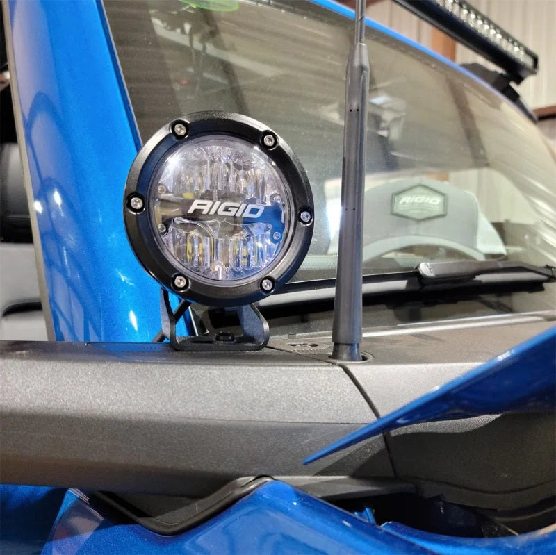 Ford Racing 2021+ Ford Bronco Mirror Mounted 4in Rigid LED Lights Kit - Side View