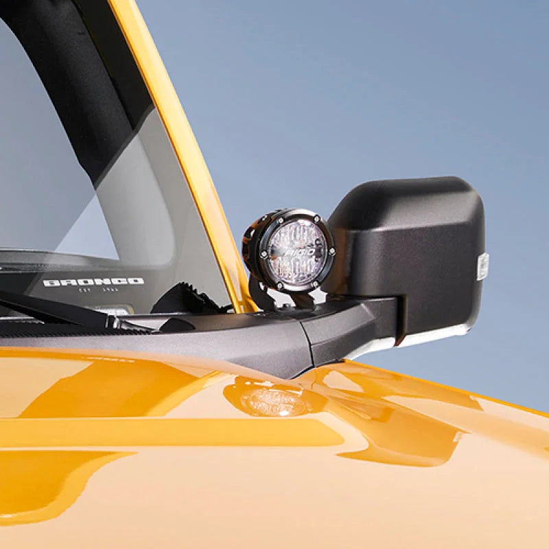 Ford Racing 2021+ Ford Bronco Mirror Mounted 4in Rigid LED Lights Kit - Additional View 8
