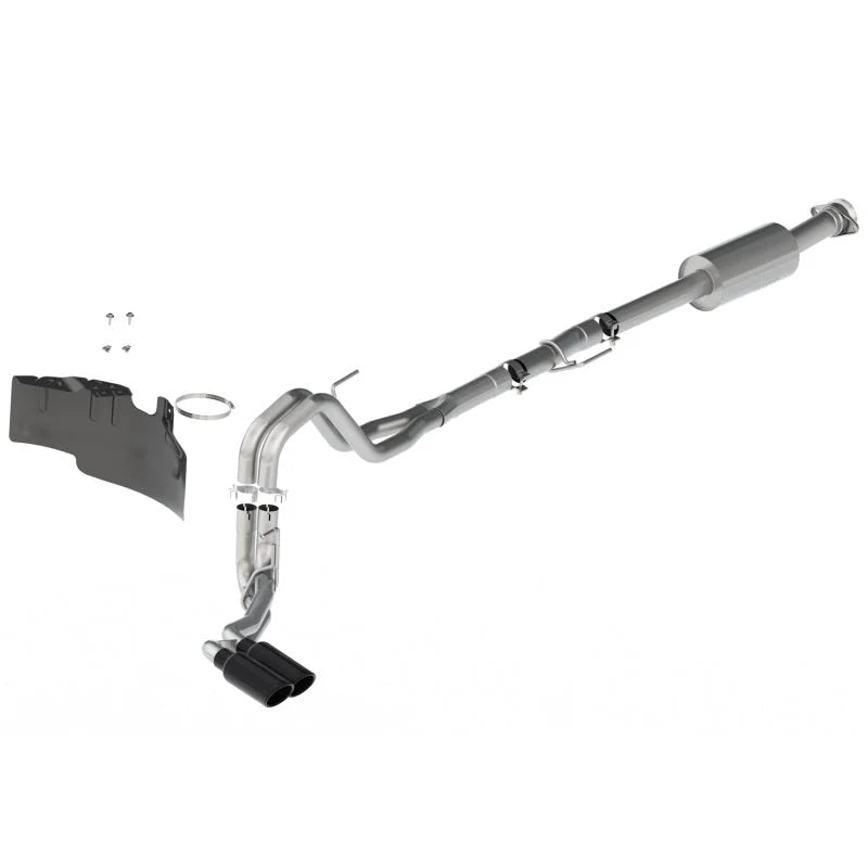 Ford Racing 21-22 F-150 2.7L/3.5L/5.0L Side Exit Extreme Exhaust - Black Tips - Main Product View