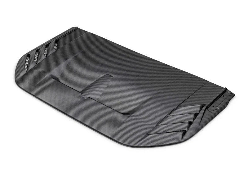 Ford Racing 22-24 Ford Bronco Raptor Carbon Fiber Hood Vent - Matte Finish - Main Product View