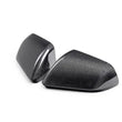 Load image into Gallery viewer, Ford Racing 24-25 Mustang (w/o Turn Signals) Carbon Fiber Mirror Skull Caps - Gloss - Main Product View