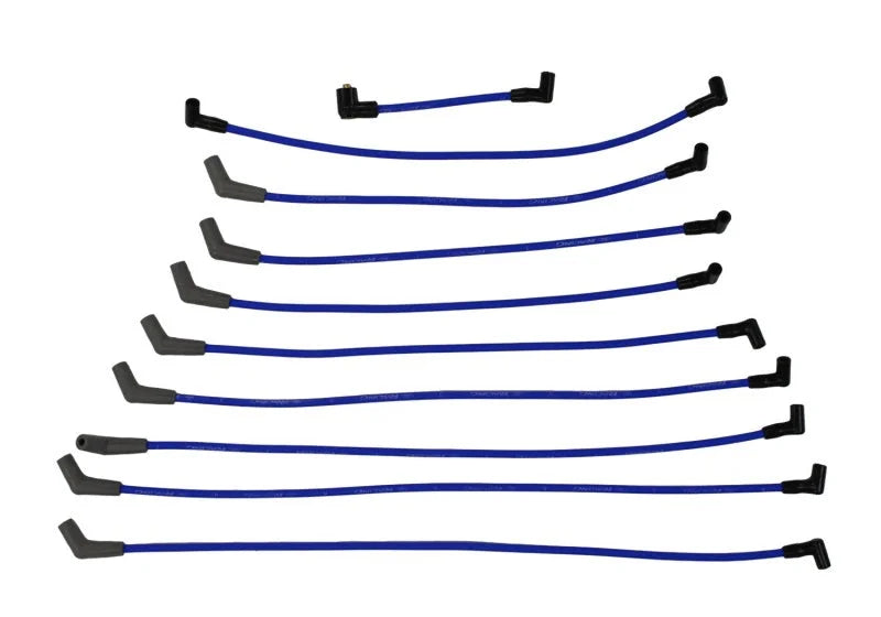 Ford Racing 9mm Spark Plug Wire Sets - Blue - Back View