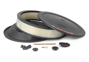 Ford Racing Air Cleaner Kit - Black Crinkle Finish w/ Red Emblem - Main Product View