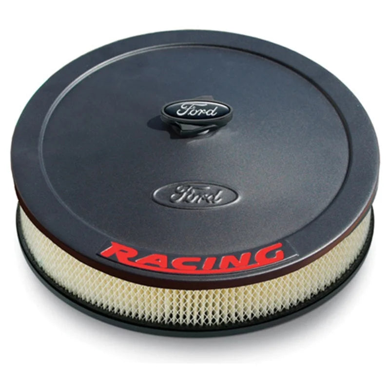 Ford Racing Air Cleaner Kit - Black Crinkle Finish w/ Red Emblem - Main Product View