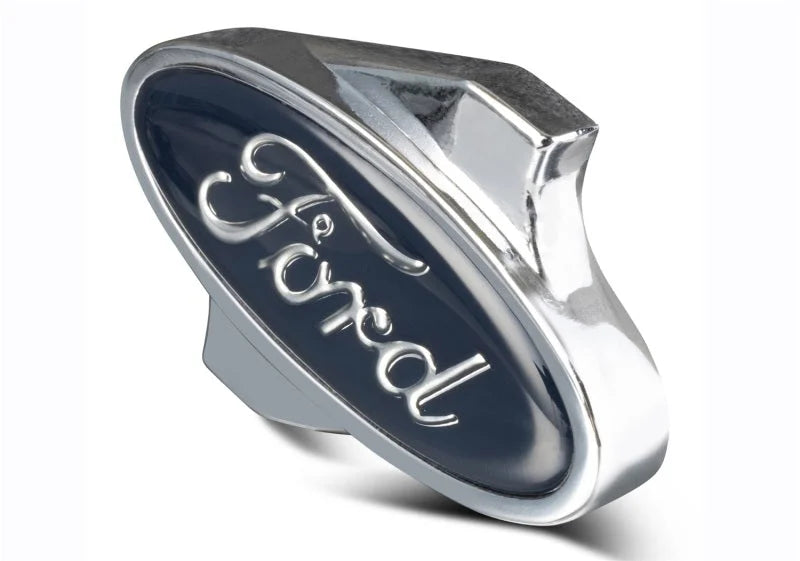 Ford Racing Air Cleaner Nut w/ Ford Logo - Chrome - Back View