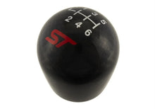 Load image into Gallery viewer, Ford Racing Black Carbon Fiber 6 Speed Shift Knob fits 2013-2017 Ford Focus S / 2017 Ford Focus SEL ST - Installation View