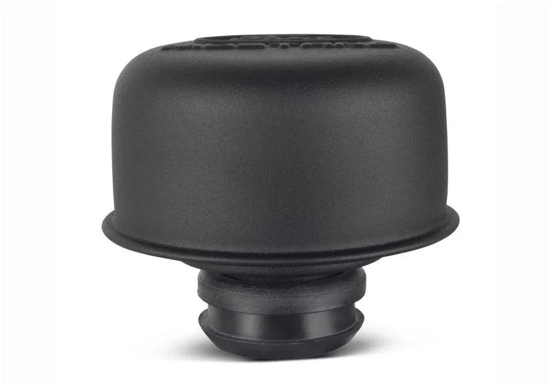 Ford Racing Black Crinkle Finish Breather Cap w/ Ford Mustang Logo - Installation View