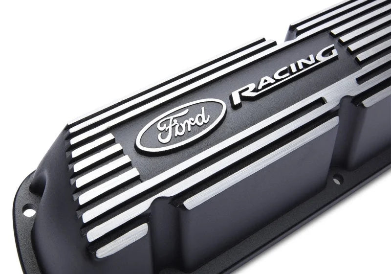 Ford Racing Black Satin Valve Covers Racing EFI - Back View