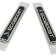 Load image into Gallery viewer, Ford Racing Black/Silver EcoBoost Emblem 3-1/2in x 9/16in - Set of 2 - Back View