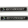 Load image into Gallery viewer, Ford Racing Black/Silver EcoBoost Emblem 3-1/2in x 9/16in - Set of 2 - Additional View 5