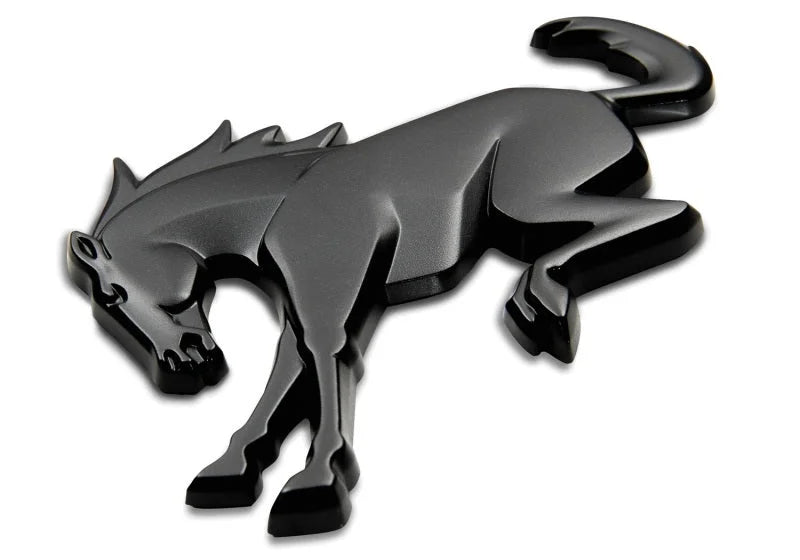 Ford Racing Bronco Rear Emblem - Matte Black - Main Product View