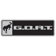 Load image into Gallery viewer, Ford Racing Bronco/Bronco Sport G.O.A.T. Badge - Black/Chrome - Main Product View