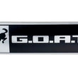 Load image into Gallery viewer, Ford Racing Bronco/Bronco Sport G.O.A.T. Badge - Black/Chrome - Back View