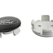 Load image into Gallery viewer, Ford Racing Car Black and Chrome Wheel Cap - Side View