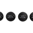 Load image into Gallery viewer, Ford Racing Car Black and Chrome Wheel Cap - Back View