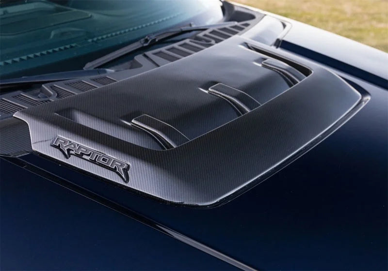 Ford Racing Carbon Fiber Hood Vent - Gloss fits 2021-2025 Ford F-150 Raptor - Additional View 5