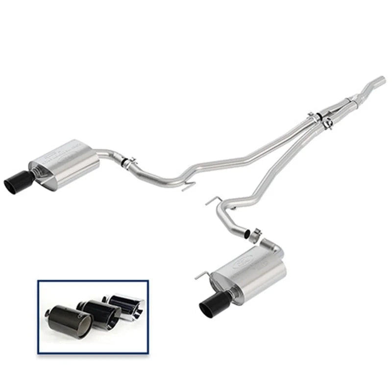 Ford Racing Cat-Back Extreme Exhaust System w/ Black Chrome Tips fits 2015-2023 Ford Mustang ECOBOOST / 2018 Ford Mustang ...