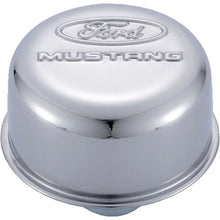 Load image into Gallery viewer, Ford Racing Chrome Breather Cap w/ Ford Mustang Logo - Main Product View