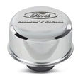 Load image into Gallery viewer, Ford Racing Chrome Breather Cap w/ Ford Mustang Logo - Side View