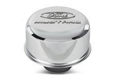 Load image into Gallery viewer, Ford Racing Chrome Breather Cap w/ Ford Mustang Logo - Side View