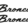 Load image into Gallery viewer, Ford Racing Classic Script Fender Badge Kit - Gloss Black fits 2021-2025 Ford Bronco - Main Product View