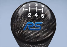 Load image into Gallery viewer, Ford Racing Focus RS Black Carbon Fiber Shift Knob 6 Speed - Side View