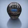 Load image into Gallery viewer, Ford Racing Focus RS Black Carbon Fiber Shift Knob 6 Speed - Back View