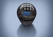 Load image into Gallery viewer, Ford Racing Focus RS Black Carbon Fiber Shift Knob 6 Speed - Back View