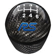 Load image into Gallery viewer, Ford Racing Focus RS Black Carbon Fiber Shift Knob 6 Speed - Installation View