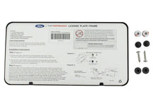 Load image into Gallery viewer, Ford Racing Ford Performance Slim License Plate Frame - Black Stainless Steel - Side View