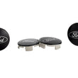 Load image into Gallery viewer, Ford Racing Ford Truck/SUV Black And Chrome Wheel Center Cap Kit - Back View