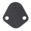 Load image into Gallery viewer, Ford Racing Fuel Pump Block Off Plate - Black Crinkle Finish w/ Ford Oval - Side View