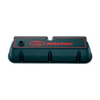 Load image into Gallery viewer, Ford Racing Logo Die-Cast Black Valve Covers - Main Product View