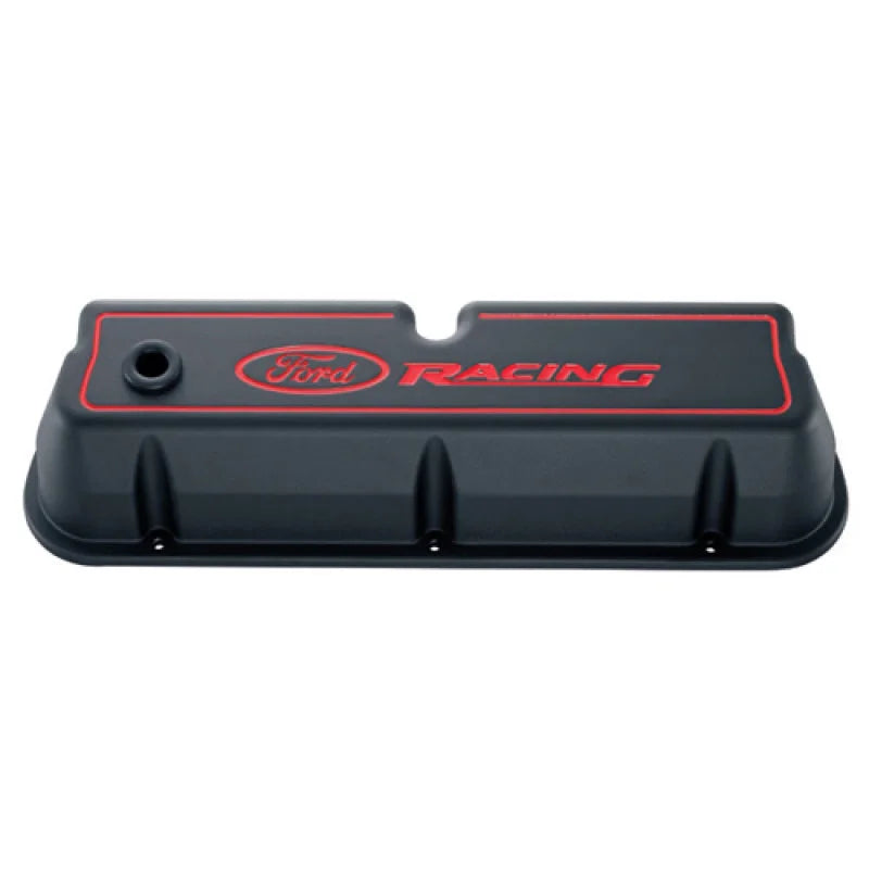 Ford Racing Logo Die-Cast Black Valve Covers - Installation View
