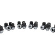 Load image into Gallery viewer, Ford Racing M14 x 1.5 Black Lug Nut - Set of 24 - Back View