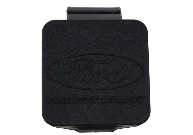Ford Racing Rubber 2in Hitch Receiver Cover w/Ford Oval/Ford Performance Logo - Side View