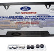 Load image into Gallery viewer, Ford Racing Stainless Steel Ford Performance License Plate Frame - Installation View