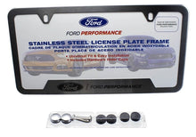 Load image into Gallery viewer, Ford Racing Stainless Steel Ford Performance License Plate Frame - Installation View
