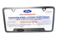 Load image into Gallery viewer, Ford Racing Stainless Steel Ford Performance License Plate Frame - Additional View 6