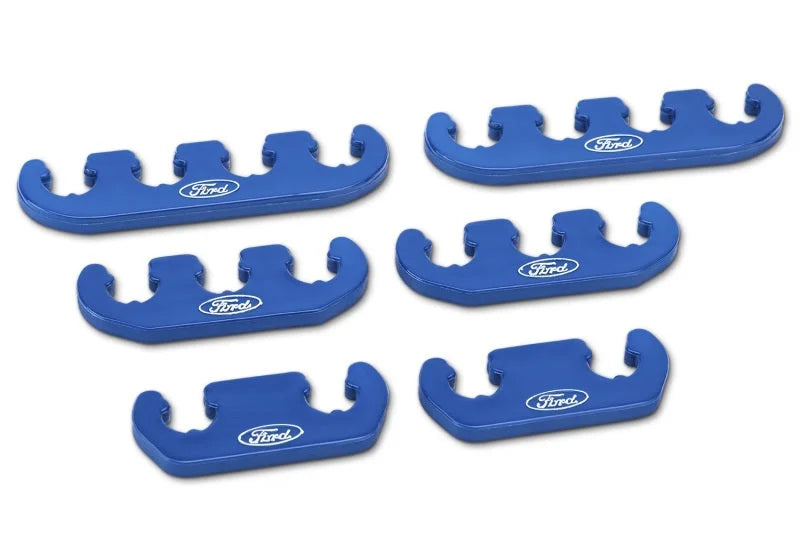 Ford Racing Wire Dividers 4 to 3 to 2 - Blue w/ White Ford Logo - Additional View 5