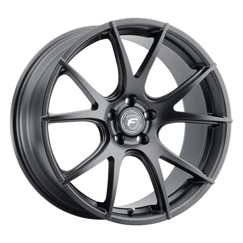 Forgestar CF5V 20x12 / 5x120 BP / ET52 / 8.6in BS Satin Black Wheel - Side View