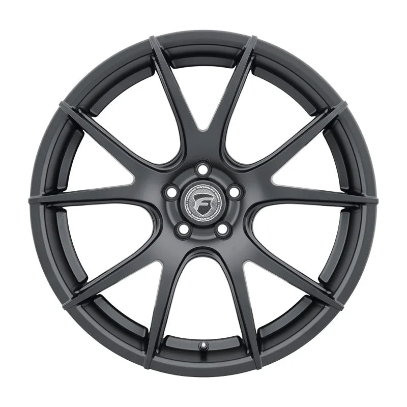 Forgestar CF5V 20x9 / 5x120 BP / ET38 / 6.5in BS Satin Black Wheel - Main Product View