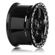 Load image into Gallery viewer, Forgestar D5 Beadlock 15x10 / 5x114.3 BP / ET50 / 7.5in BS Gloss Black Wheel - Main Product View