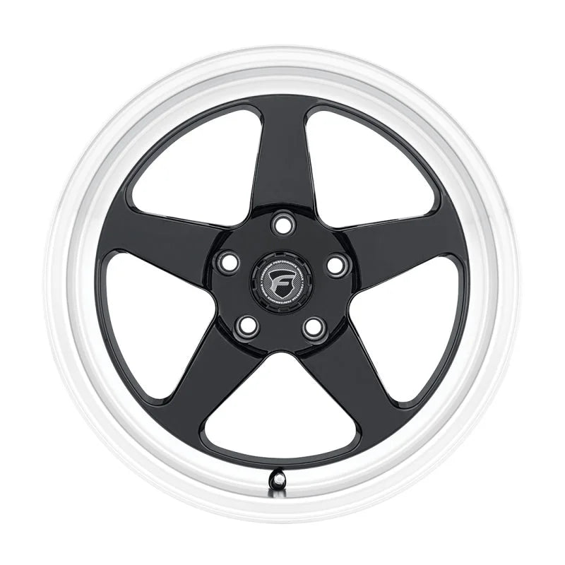Forgestar D5 Drag 17x10 / 5x114.3 BP / ET50 / 7.5in BS Gloss Black Wheel - Side View