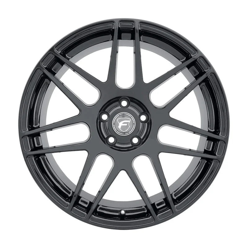 Forgestar F14 19x11 / 5x114.3 BP / ET15 / 6.6in BS Gloss Black Wheel - Side View