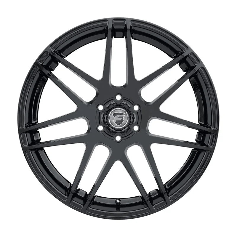 Forgestar X14 22x10 / 6x135 BP / ET30 / 6.7in BS Gloss Black Wheel - Side View