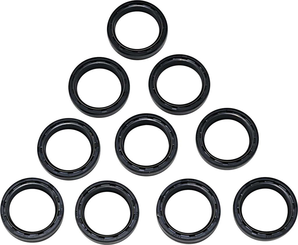 Fork Dust Seals - 49 mm - 10-Pack DragSpecialties 57-104-10 - Side View