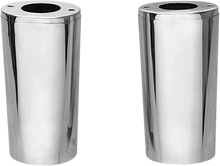 Load image into Gallery viewer, Fork Slider Covers - Extended +2&quot; (8.5&quot;) - Chrome - Smooth DragSpecialties 74538 - Main Product View
