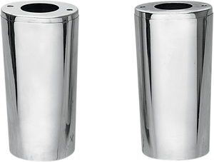 Fork Slider Covers - Extended +2" (8.5") - Chrome - Smooth DragSpecialties 74538 - Main Product View