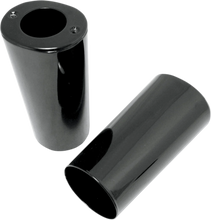 Load image into Gallery viewer, Fork Slider Covers - Extended +2&quot; (8.5&quot;) - Chrome - Smooth DragSpecialties 74538 - Side View